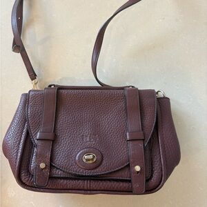 Coach Rich Brown Leather Crossbody Bag